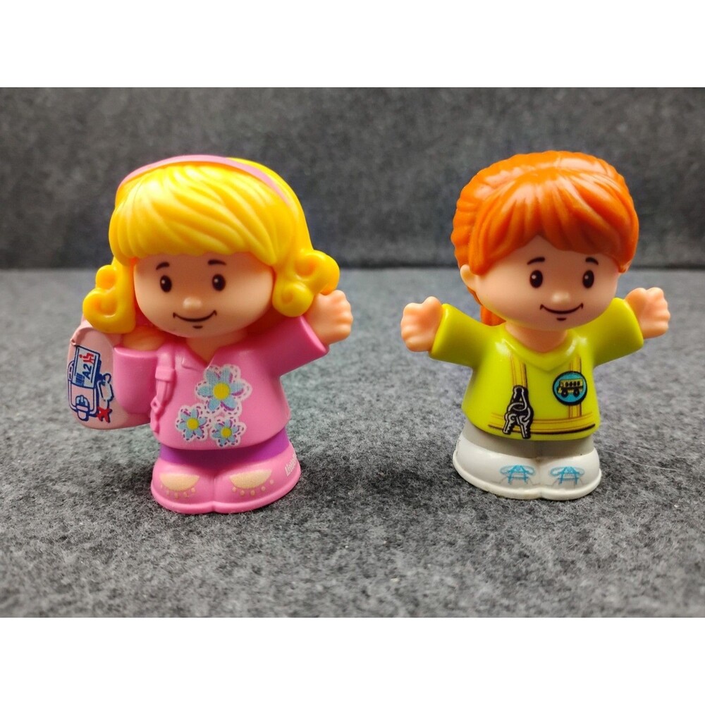 Fisher Price Little People Emma Travel Together Girl Blonde & Redhead Bus Driver